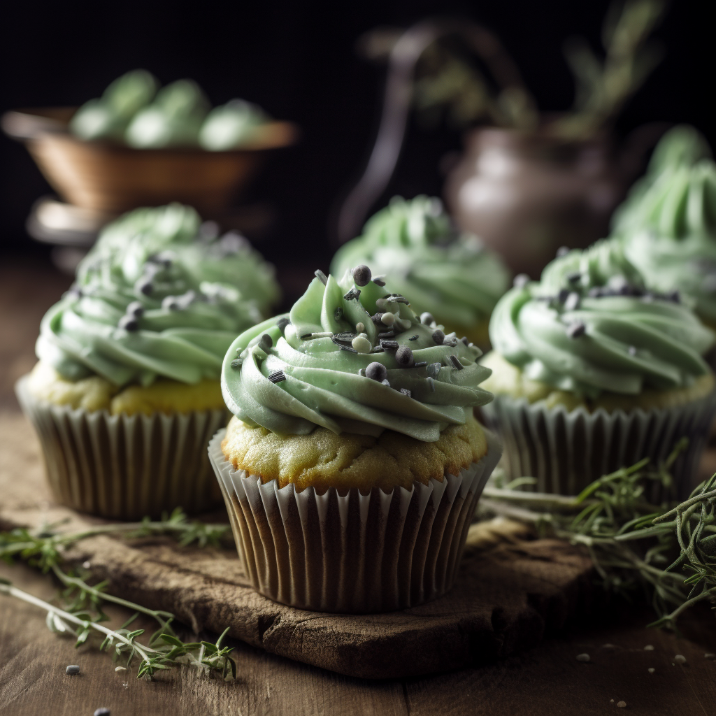 Sage Green Cupcakes