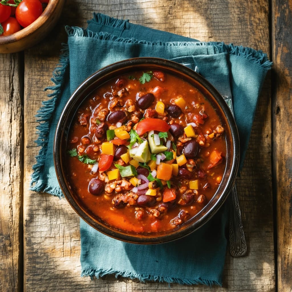 Easy vegetarian chilli