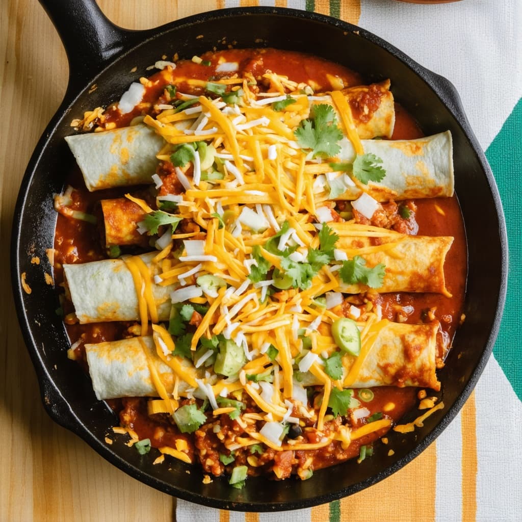 Vegetarian enchiladas