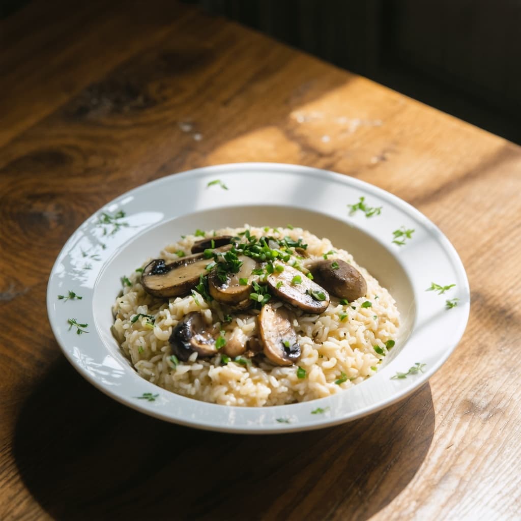 Mushroom risotto