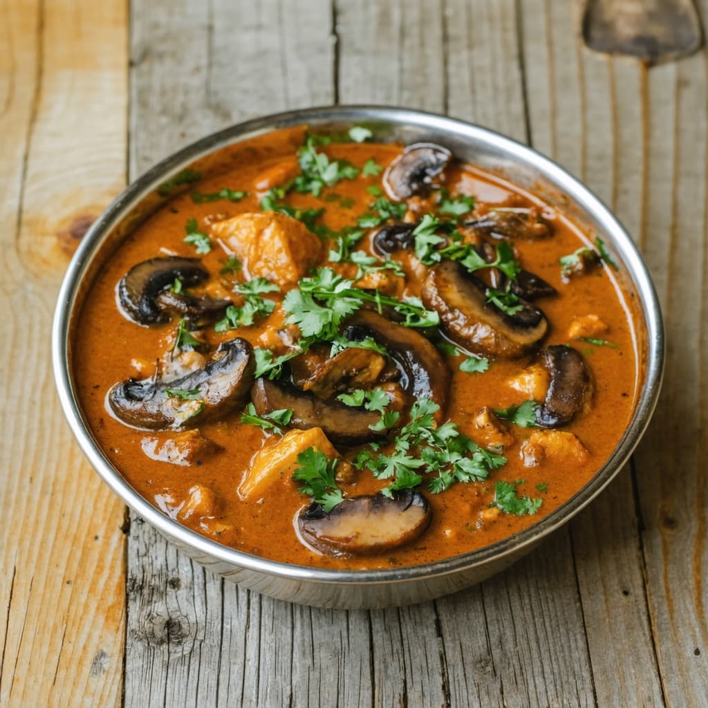 Simple mushroom curry